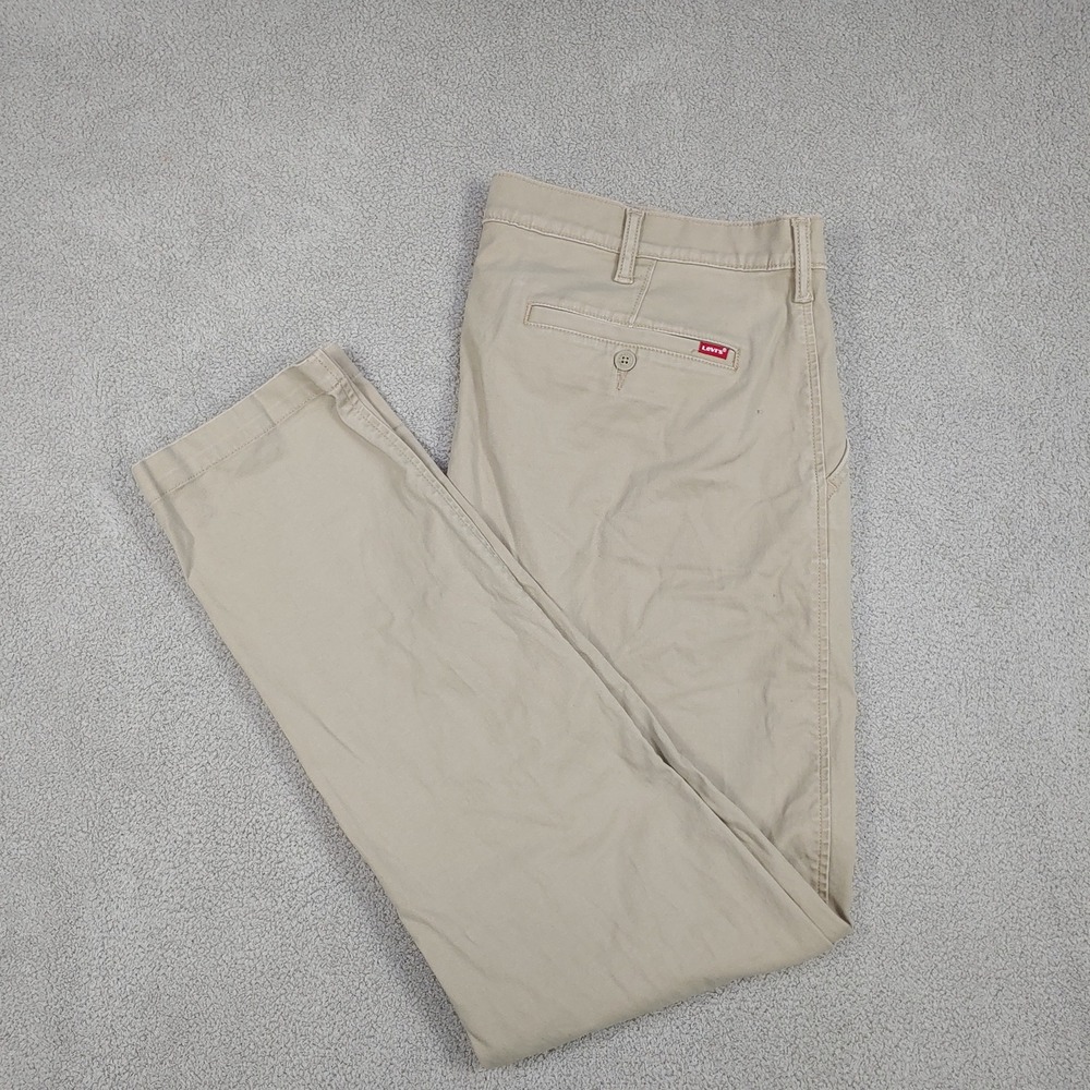 Levis XX Chino Standard Taper - Mens 40x31.5 Khaki Tan Casual Tapered Pants